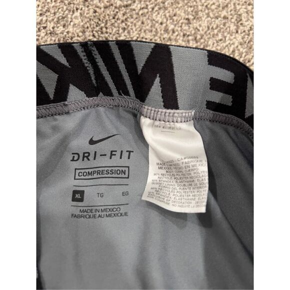 Nike dri-fit Compression 3/4 Length Running Training Tights (Youth XL) gray - Picture 3 of 4